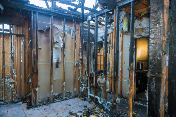 Professional Fire Damage Restoration technician working in Georgetown, KY